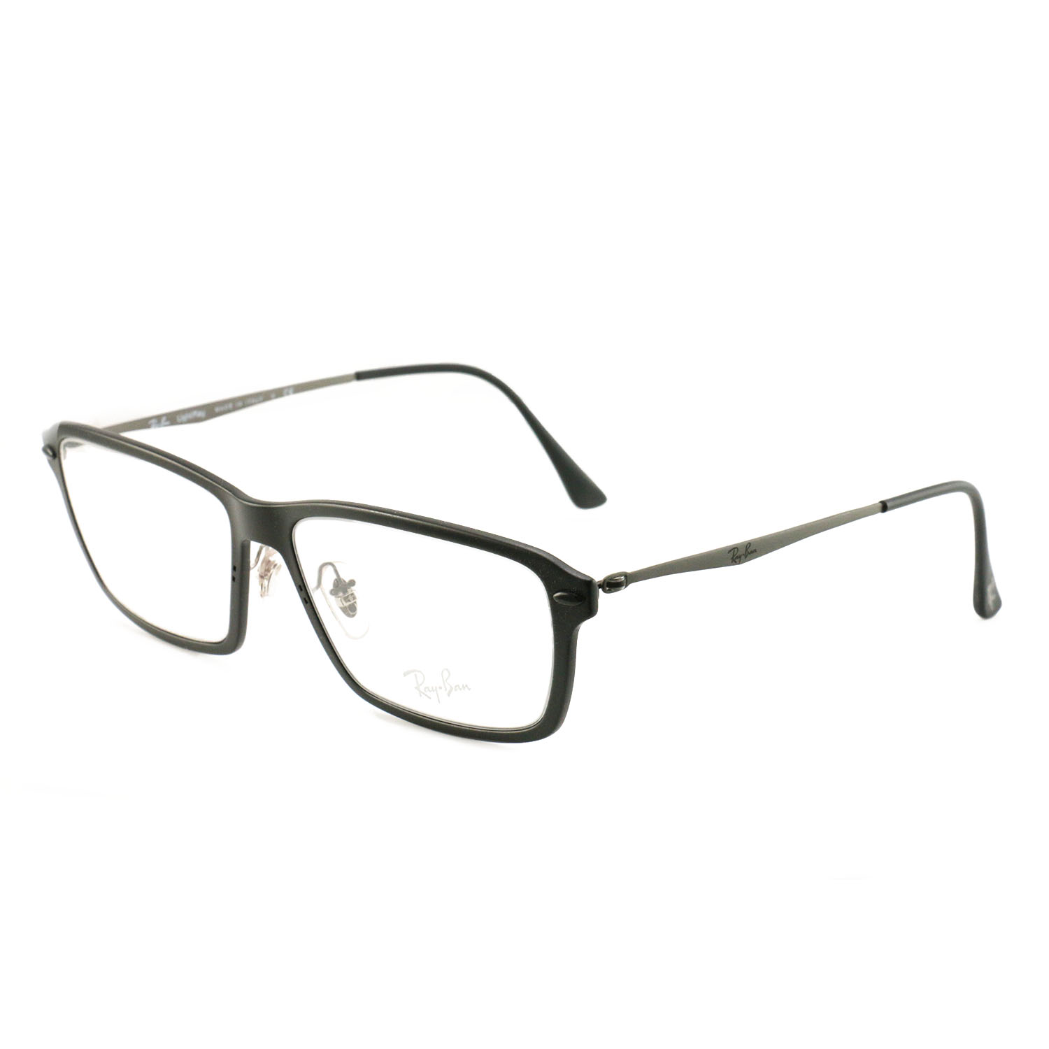 Ray Ban Men's Eyeglasses RX7038-2077 Black 55 16 135 Demo Lens Ligth ...