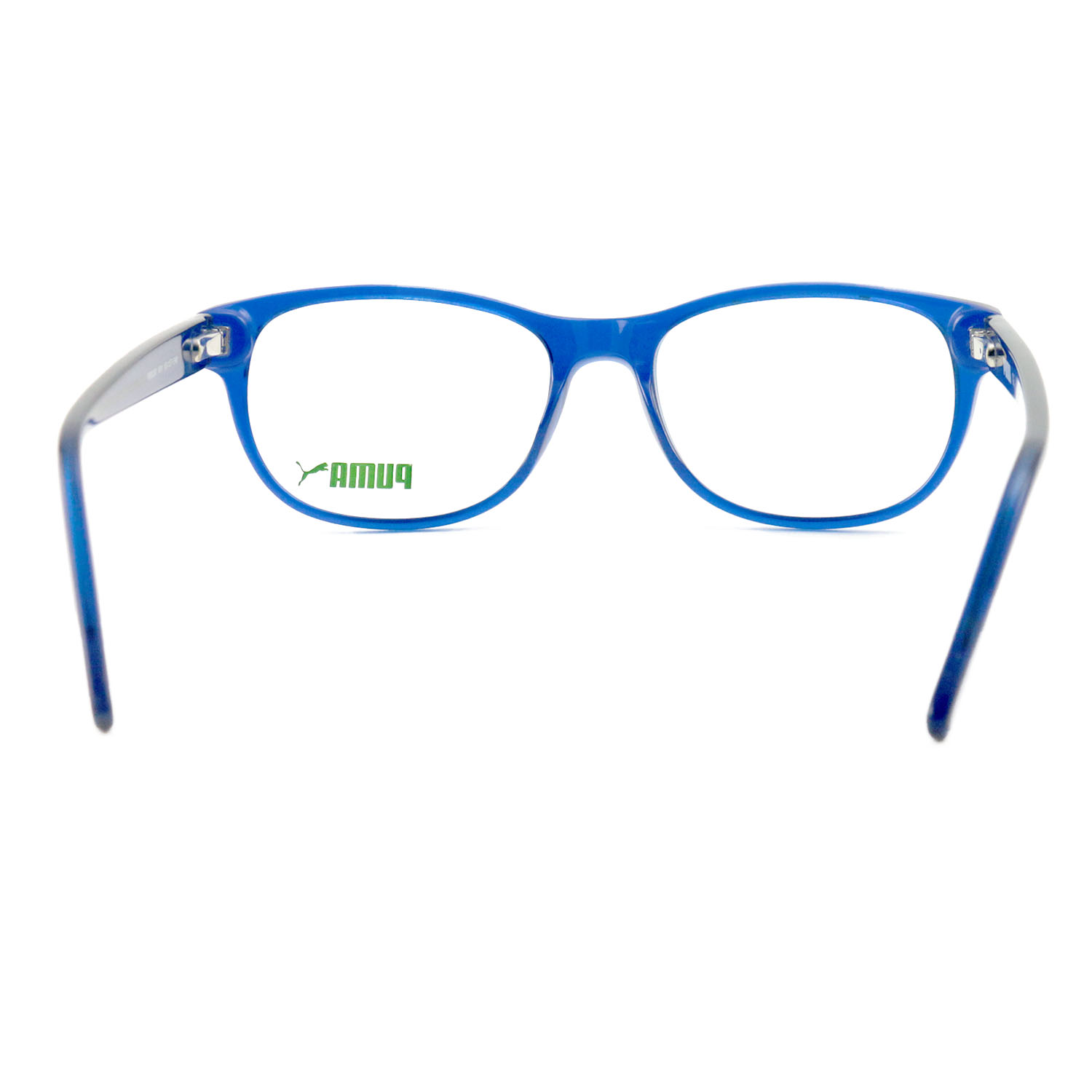 Puma Eyeglasses Unisex Clear Blue Full Rim Oval 53 17 140 PE0019O 004