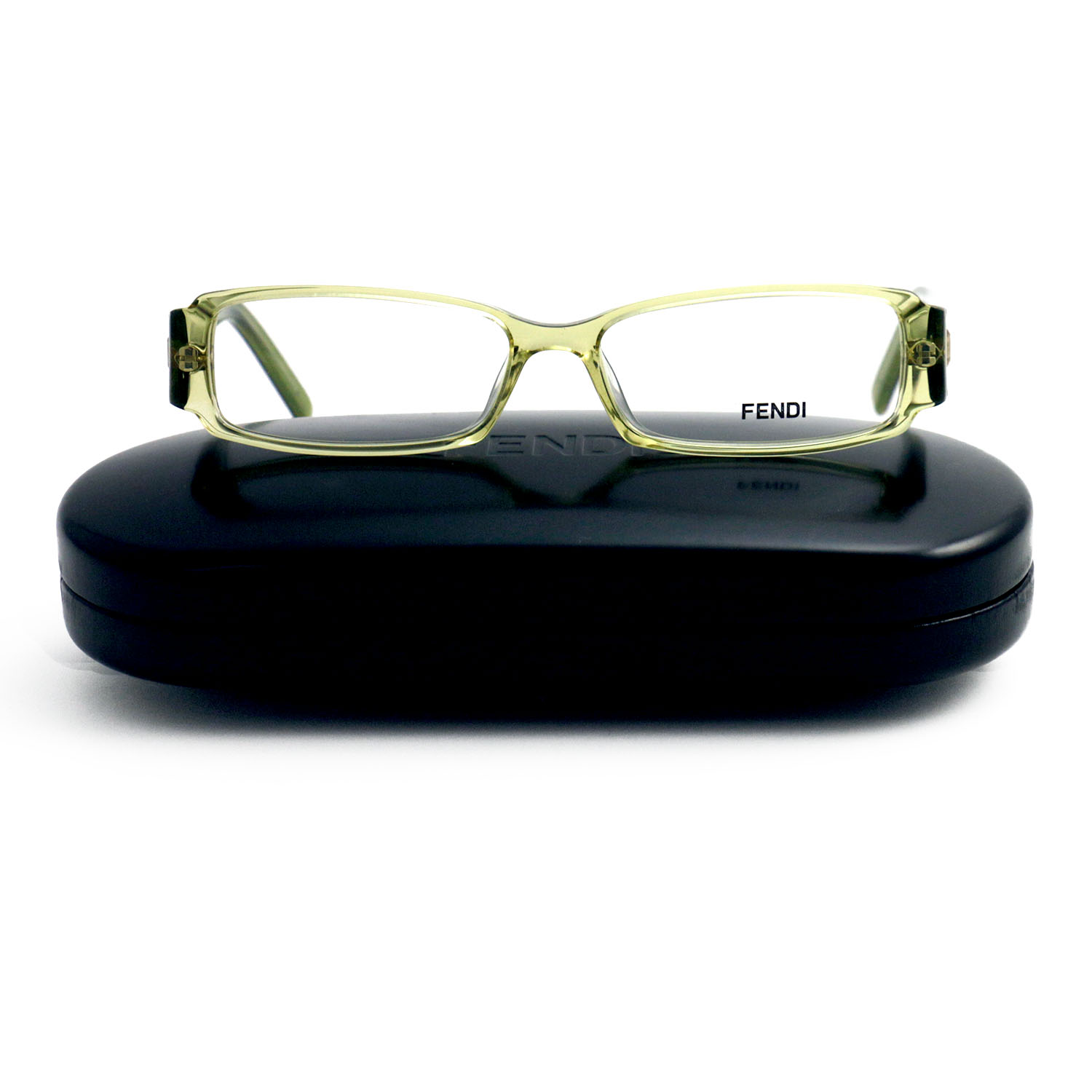 Fendi Eyeglasses Women Clear Green Full Rim Rectangle 52 14 135 F891 ...