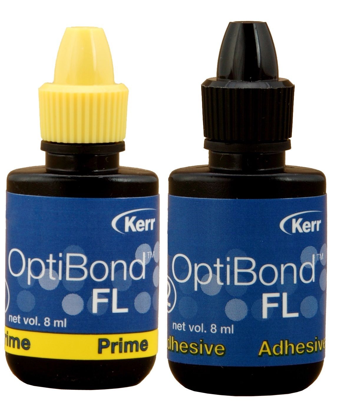 Kerr Optibond Fl Dental Bonding Agent Primer & Adhesive. 2 bottles 8ml