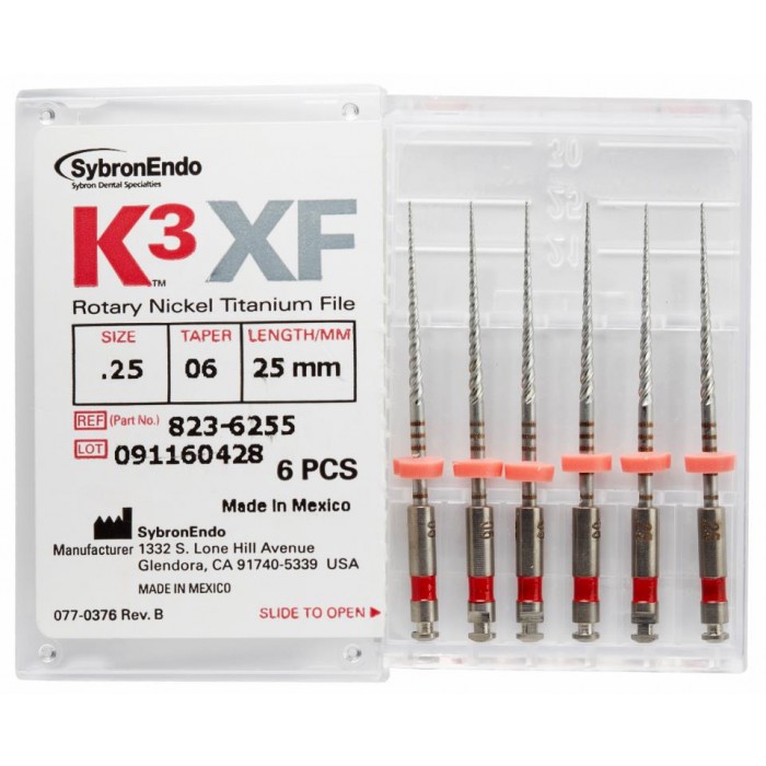 Sybron Endo K3 Nickel Titanium Files 30mm 6/Count .06 40 8256400 eBay
